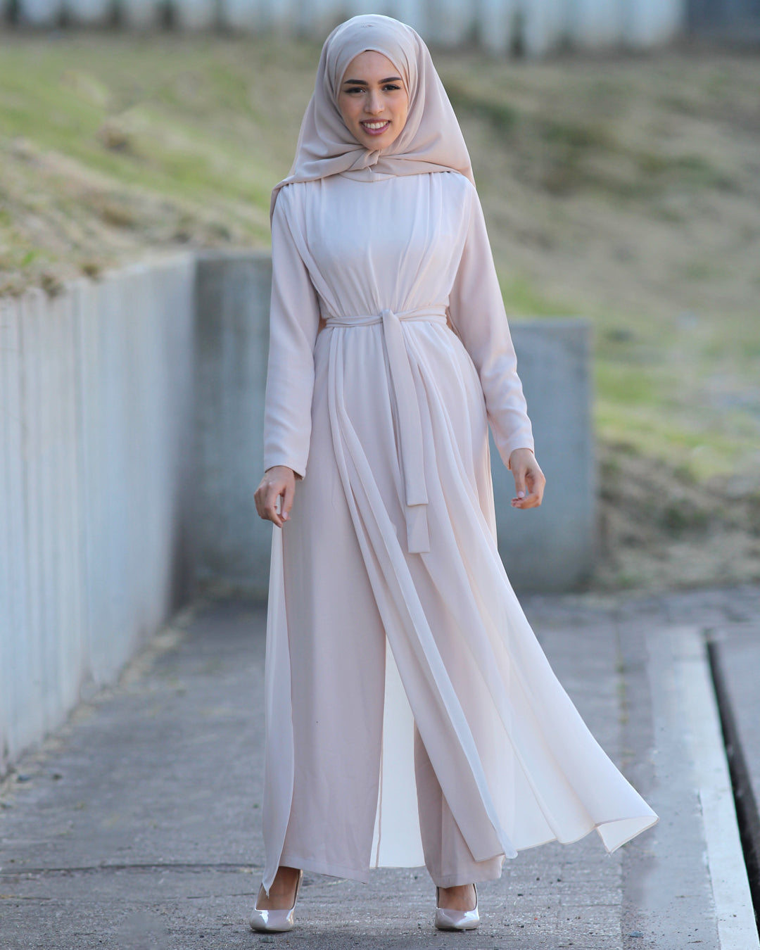 Jumpsuit with Chiffon detail